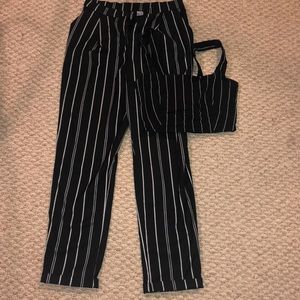 2 piece jump suit